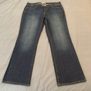Levis‎ 580 Bootcut Jeans Womens 16W Blue Medium Wash Stretch Denim Flap Pockets
